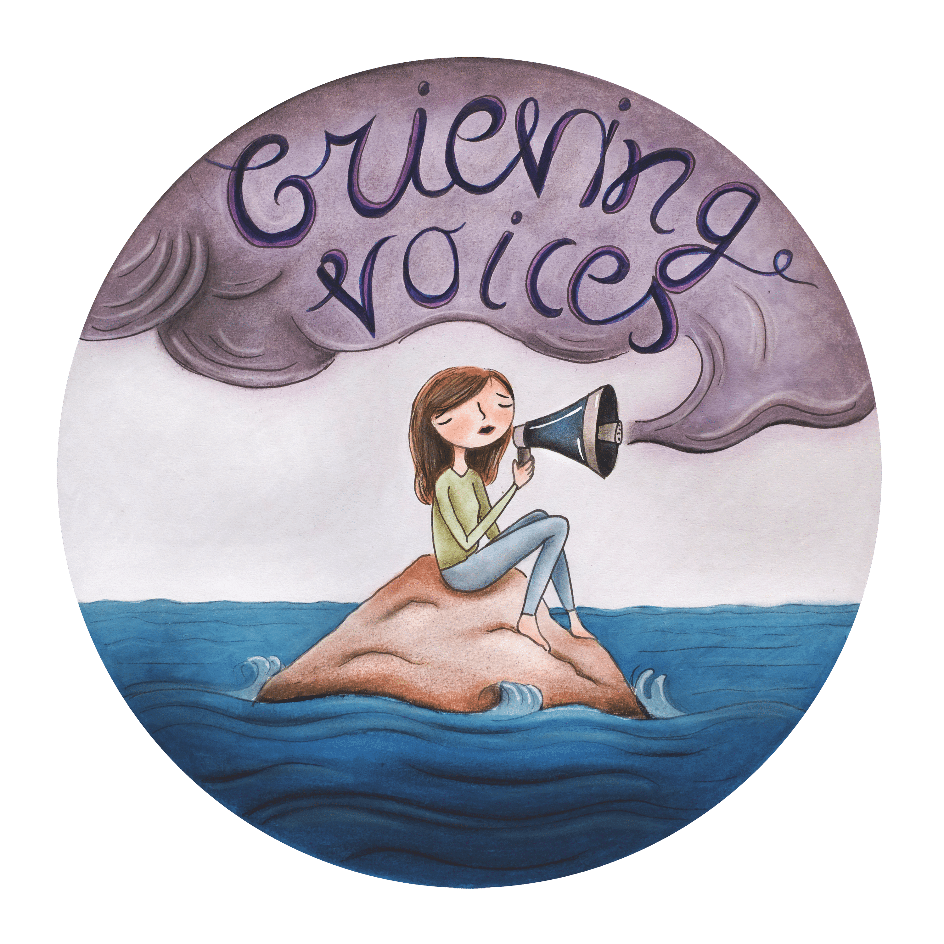 Grieving Voices Podcast logo